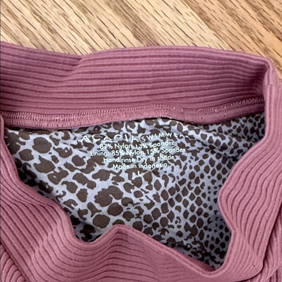 ACACIA Pink Ribbed Bikini Set - Picture 3 of 6